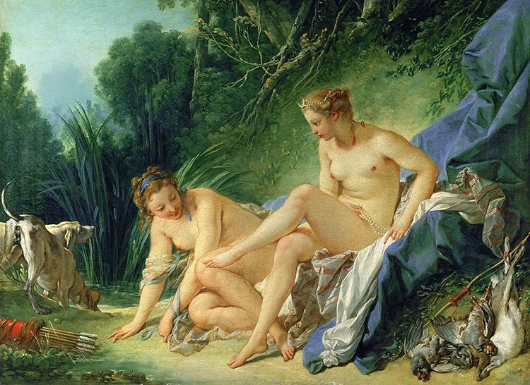 François Boucher - Diane sortant du bain