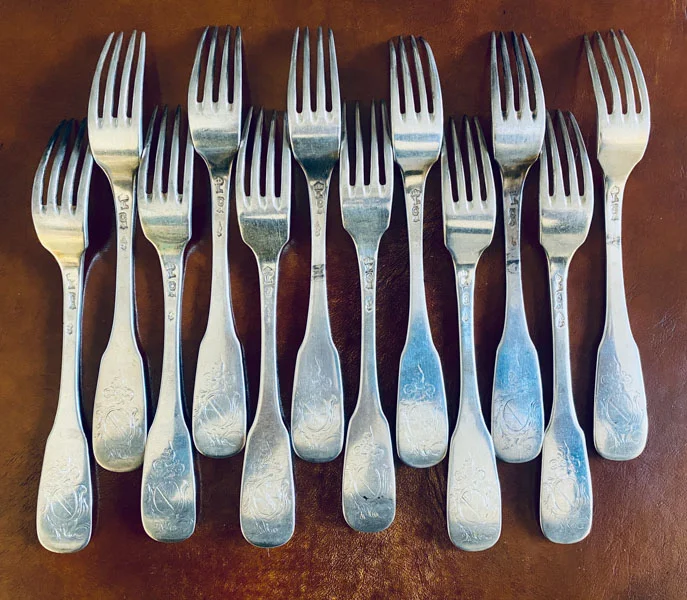 Paire De Fourchettes Sai Arts Martiaux 48,5 Cm - Poignée Enroulée, Chromée, Forme Octogonale