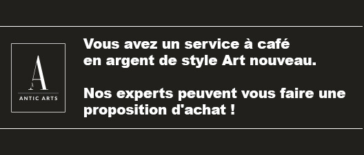Service à café en argent de style Art nouveau