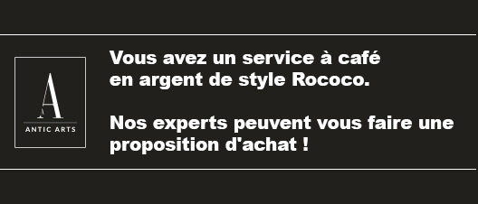 Service à café en argent de style Rococo