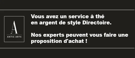 Service à thé en argent de style Directoire