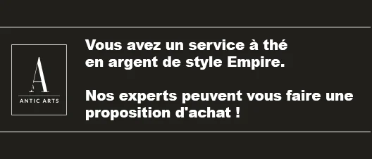 Service à thé en argent de style Empire