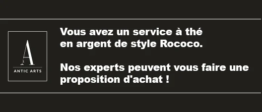 Service à thé en argent de style Rococo