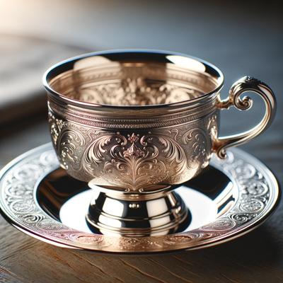Tasses à café en argent : le goût du luxe