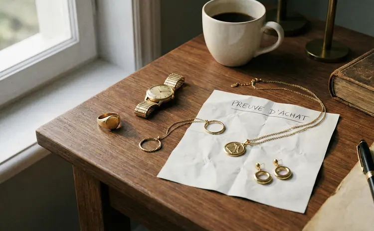 Vendre son or sans facture ni preuve d'achat